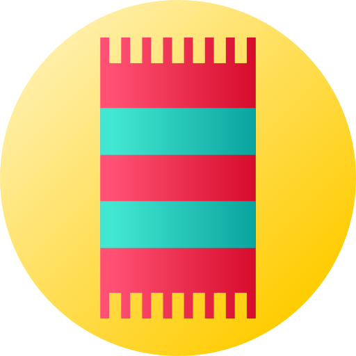 ビーチタオル Flat Circular Gradient icon