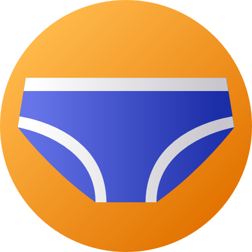 traje de baño Flat Circular Gradient icono
