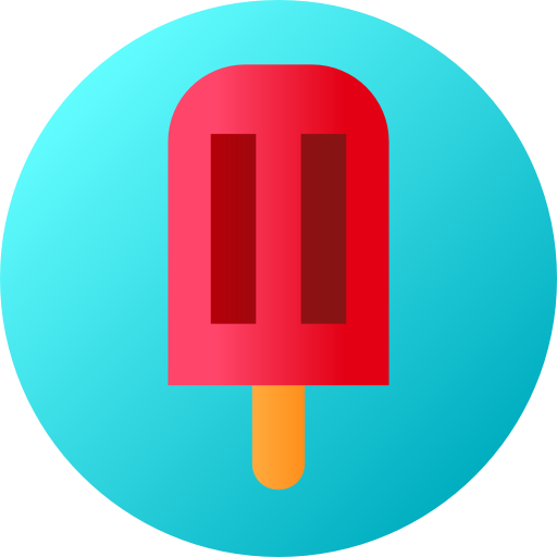 Popsicle Flat Circular Gradient icon