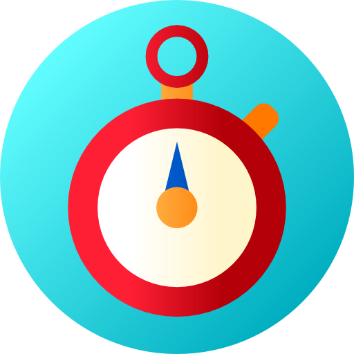 stopwatch Flat Circular Gradient icoon