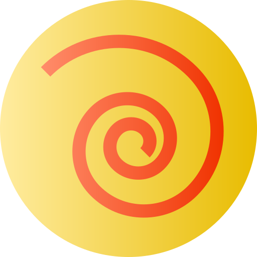 espiral Flat Circular Gradient icono