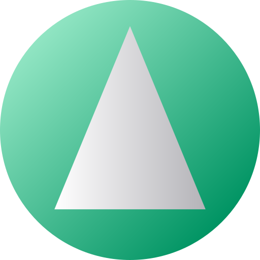 pyramide Flat Circular Gradient icon