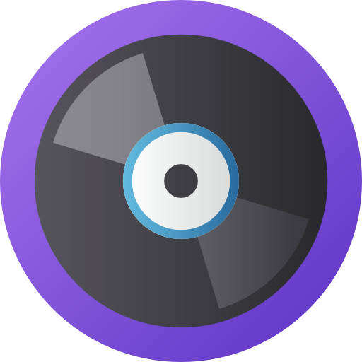 Vinyl Flat Circular Gradient icon