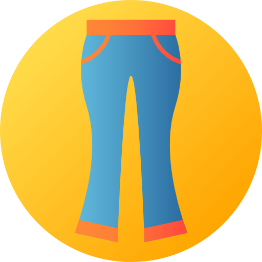 pantalon Flat Circular Gradient Icône