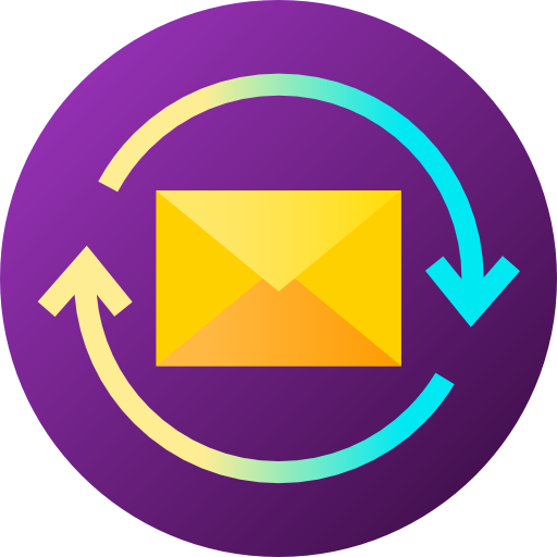 Email Flat Circular Gradient icon