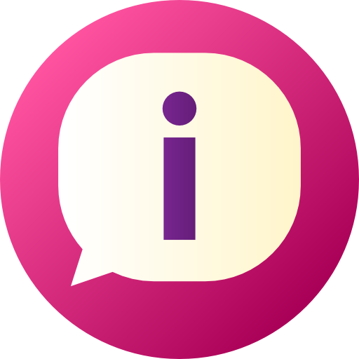 information Flat Circular Gradient icon