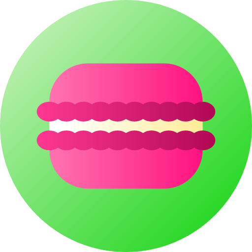 Macaron Flat Circular Gradient icon