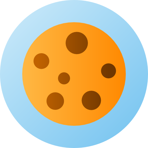 galleta Flat Circular Gradient icono