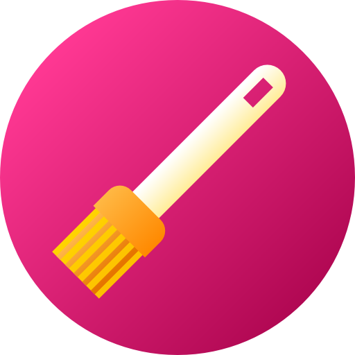 Brush Flat Circular Gradient icon