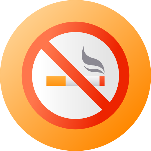 No smoking Flat Circular Gradient icon