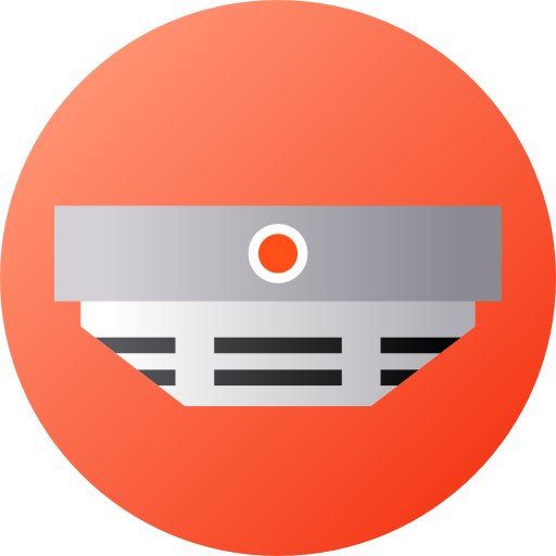 rauchmelder Flat Circular Gradient icon