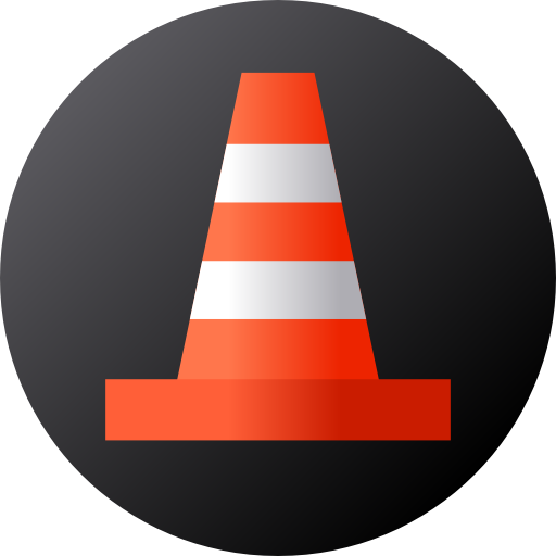 Cone Flat Circular Gradient icon