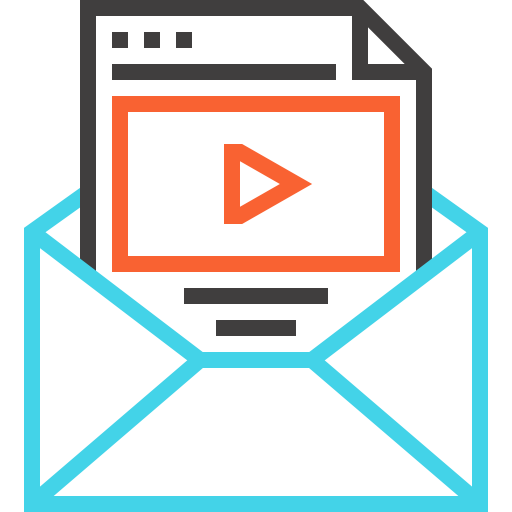 Video marketing Maxim Flat Two Tone Linear colors icon
