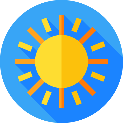 солнце Flat Circular Flat иконка