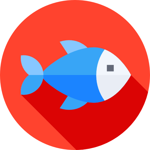 Рыба Flat Circular Flat иконка