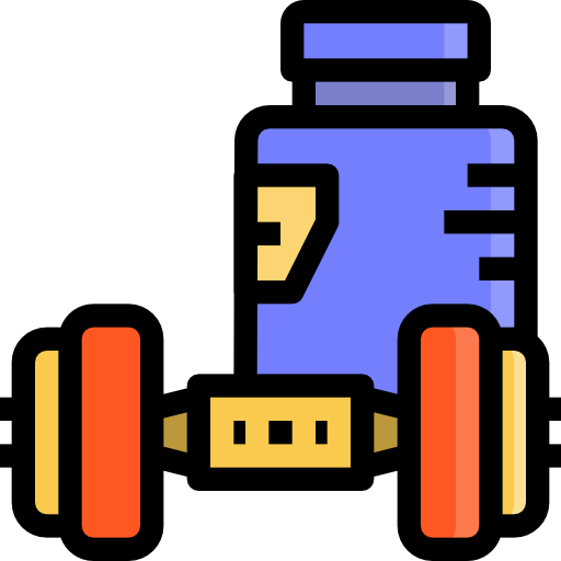 Dumbbell Linector Lineal Color icon