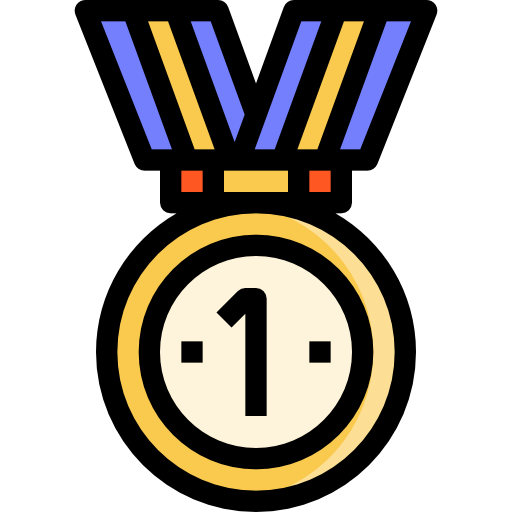 medal Linector Lineal Color ikona