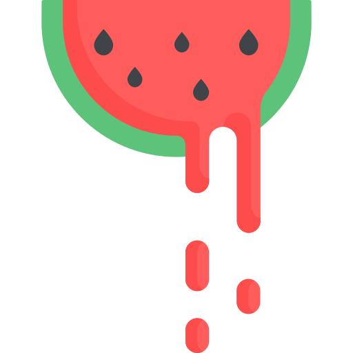 watermeloen Special Flat icoon