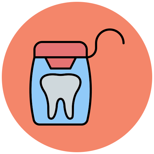 Зубная нить Generic color lineal-color иконка