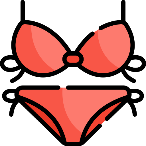 Bikini  Kawaii Lineal color icon