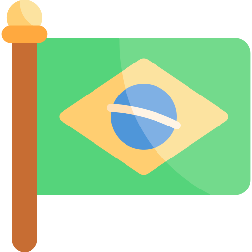 brasil Kawaii Flat icono