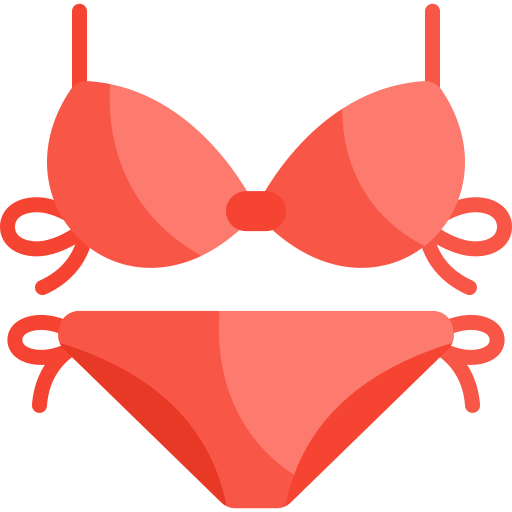 bikini Kawaii Flat icono