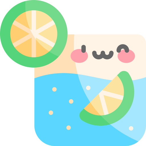 caipirinha Kawaii Flat icono