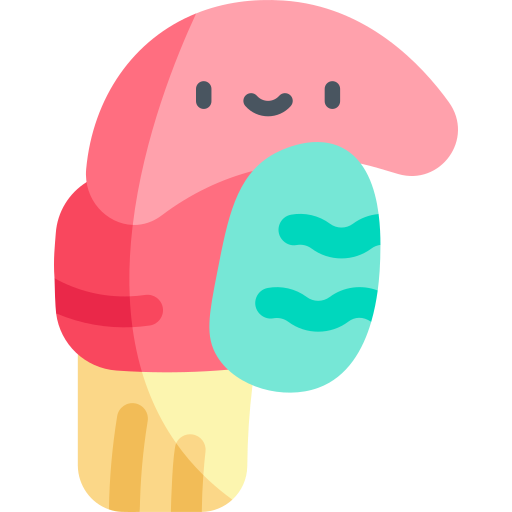 Brain stem Kawaii Flat icon