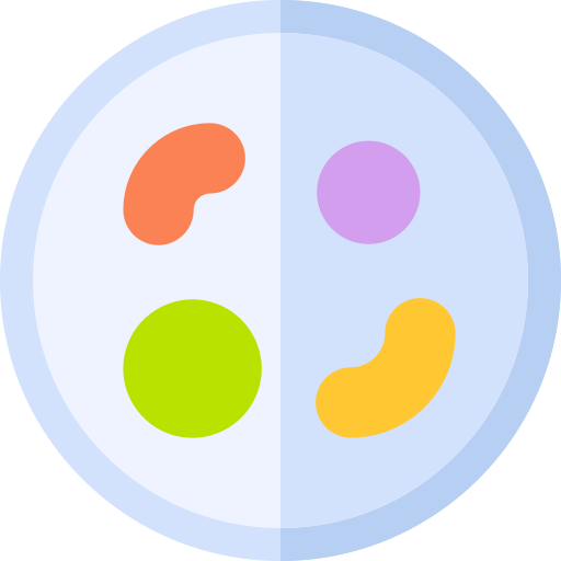 placa de petri Basic Rounded Flat icono