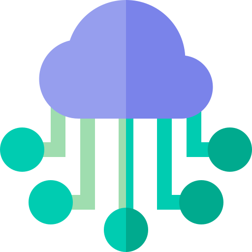 Cloud Computing Basic Straight Flat icon