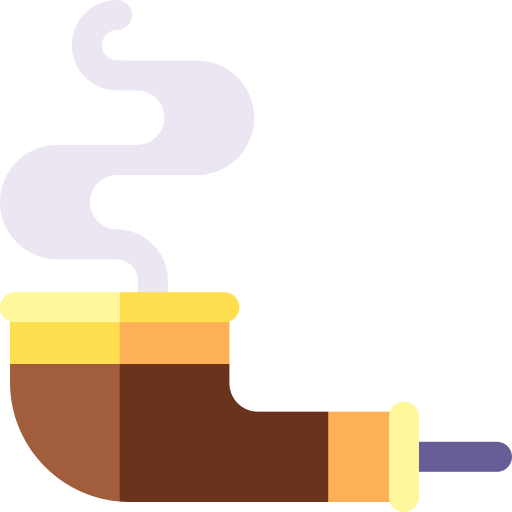 pfeife rauchen Basic Rounded Flat icon