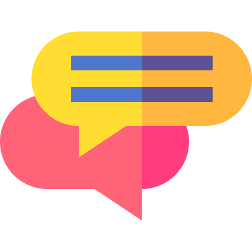 Conversation Basic Straight Flat icon