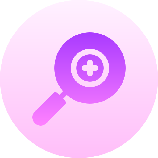 Zoom Basic Gradient Circular icon