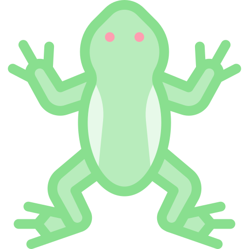 Frog  Detailed color Lineal color icon