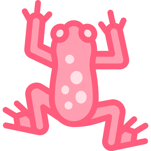Frog  Detailed color Lineal color icon