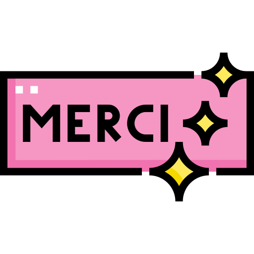 Merci Detailed Straight Lineal color icon