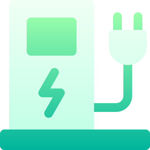 charge électrique Basic Gradient Gradient Icône