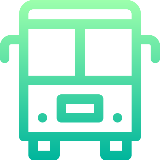 bus Basic Gradient Lineal color icon