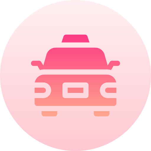 taxi Basic Gradient Circular icon