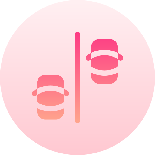 rijbaan Basic Gradient Circular icoon