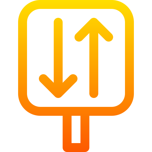 verkehrsschild Basic Gradient Lineal color icon