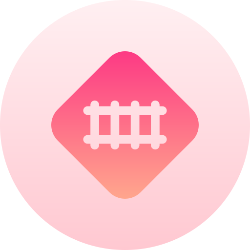 ferrocarril Basic Gradient Circular icono