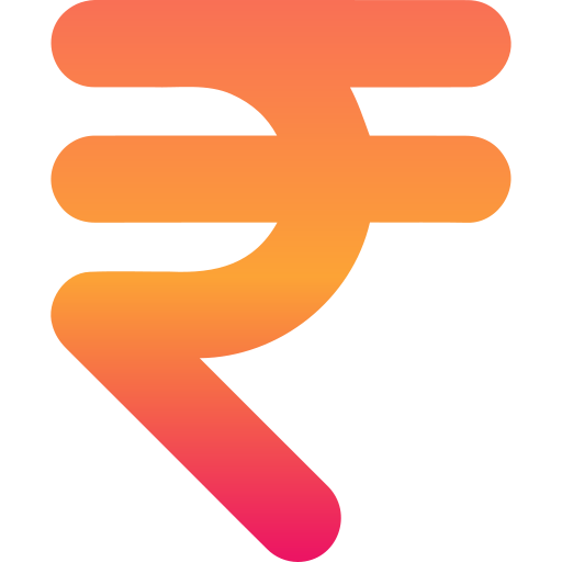 Рупия Generic gradient fill иконка