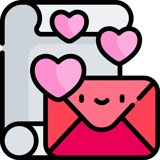 liebesbrief Kawaii Lineal color icon