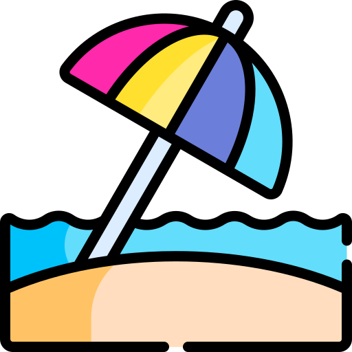 playa Special Lineal color icono