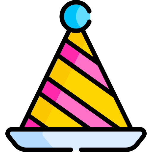 sombrero de fiesta Special Lineal color icono