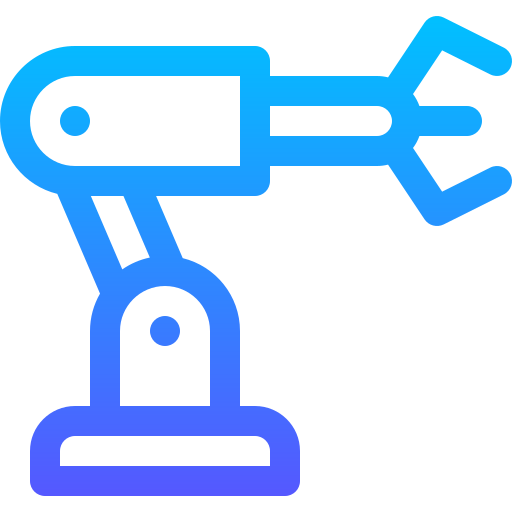 roboterarm Basic Gradient Lineal color icon