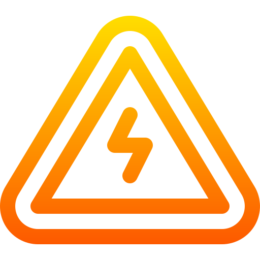 Danger Basic Gradient Lineal color icon