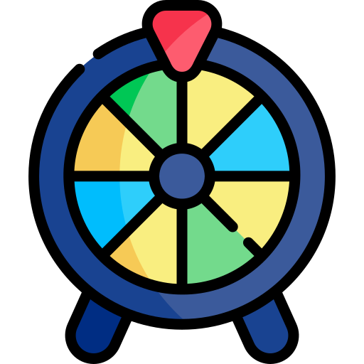 roue de fortune Kawaii Lineal color Icône