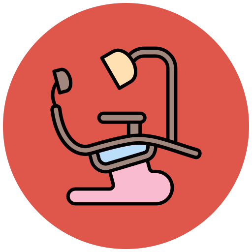 fotel dentystyczny Generic color lineal-color ikona